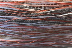 Tissage Fili di vita (arancione) - lino/carta,  2019